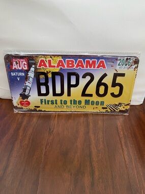 Alabama License Plate